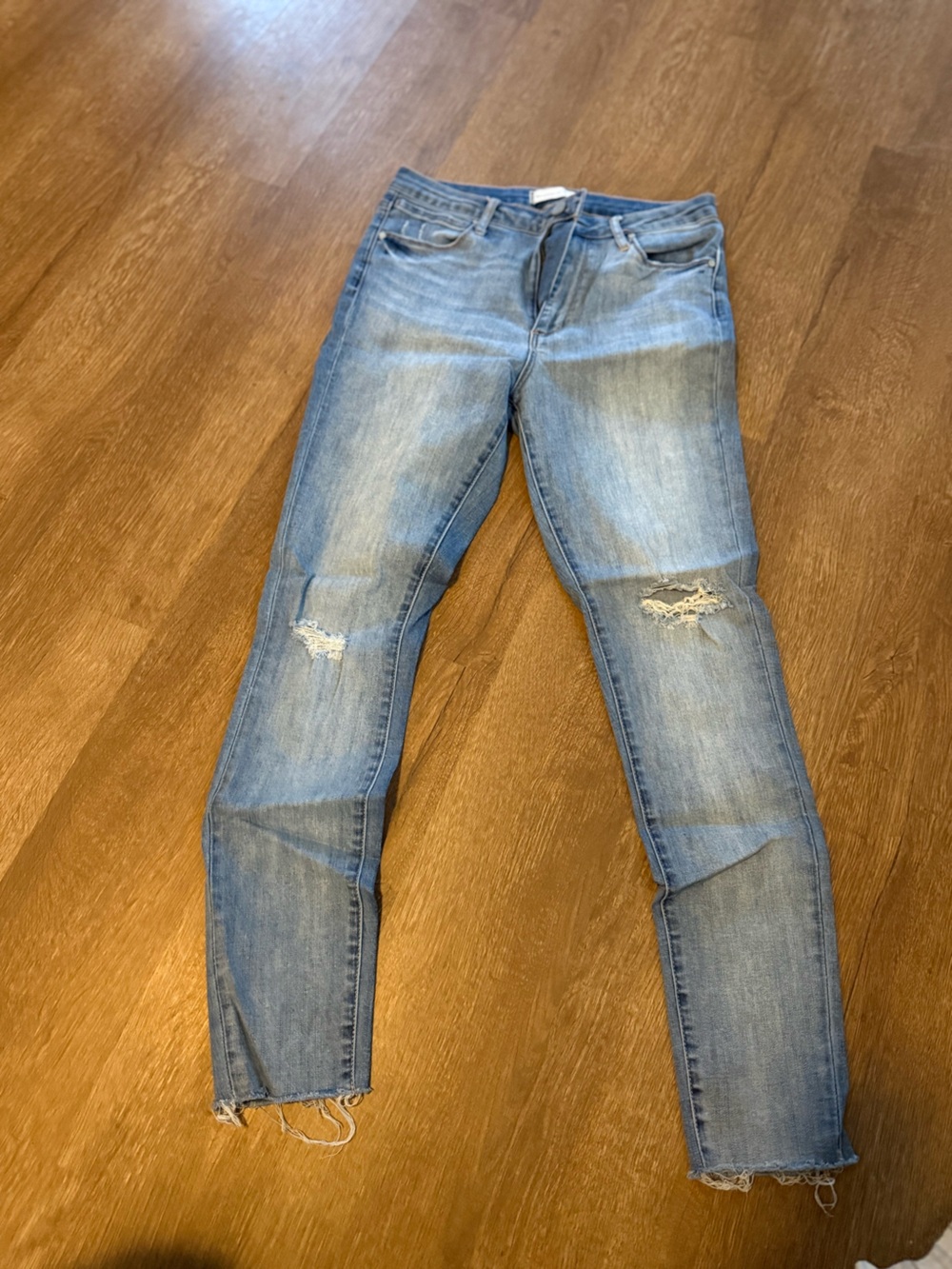 Articles Of Society Light Blue Skinny Distressed Jeans